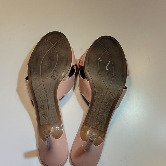 MARC FISHER LOW HEEL OPEN TOE FLOWERS PATTERN SLIDES DESIGN WOMEN"S SANDAL S2 - Picture 11 of 15